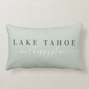 Sage Lake Tahoe Happy Place Lumbar Pillow