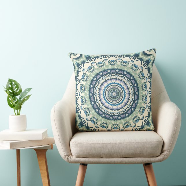 Sage Lavender Mandala Cushion (Chair)