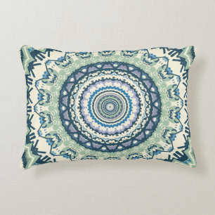 Sage Lavender Mandala Decorative Cushion