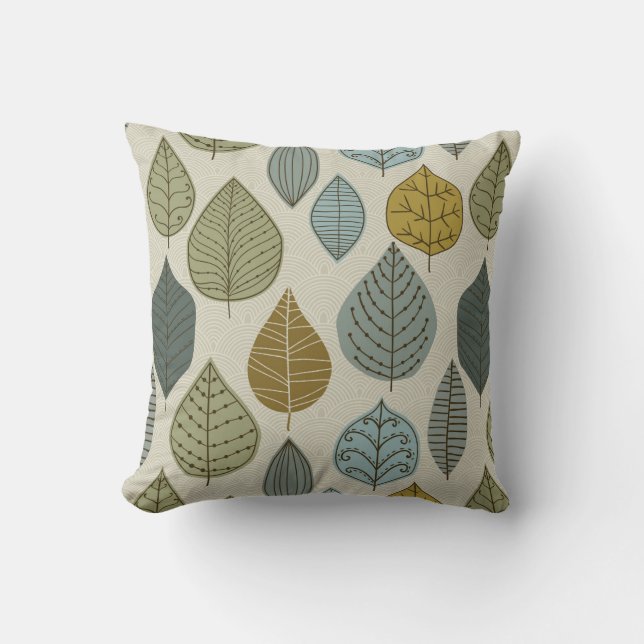 Sage Leaves Cushion (Front)