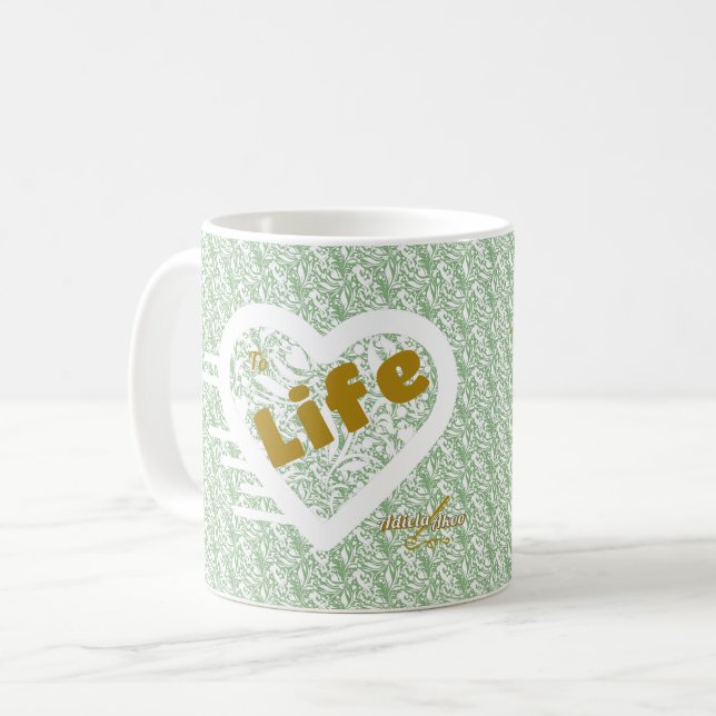 Sage Life Mug by Poet Adiela Akoo (Front Left)
