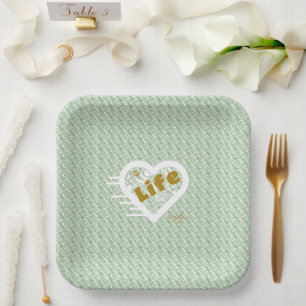 Sage Life Paper Plates by Poet Adiela Akoo