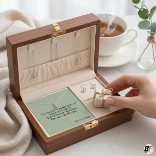 Sage Linen Home & Anchor Jewelry Box Message Card