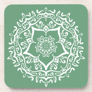 Sage Mandala Coaster
