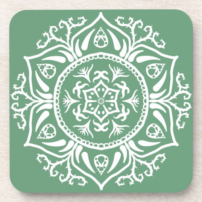 Sage Mandala Coaster (Front)