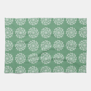 Sage Mandala Tea Towel