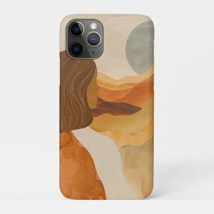 Sage Moon Boho Desert Hills Terracotta Landscape iPhone 11 Pro Case