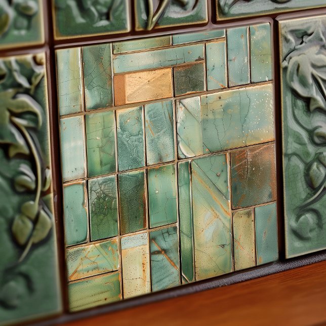 Sage Mosaic Artistry Ceramic Tile (Creator Uploaded)