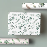 Sage & Olive Green Eucalyptus Watercolor Wrapping Paper Sheet<br><div class="desc">Eucalyptus wrapping paper is elegant and timeless. This beautiful greenery collection is excellent for wedding showers,  birthdays,  baby showers and Christmas.</div>