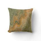 Sage Olive Green Mustard Yellow Print