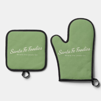 Sage Oven Mitt, Potholder Mitt & Pot Holder Set