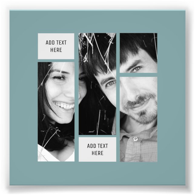 Sage Photo Text Template - Transfer To ANY Gift Print (Front)