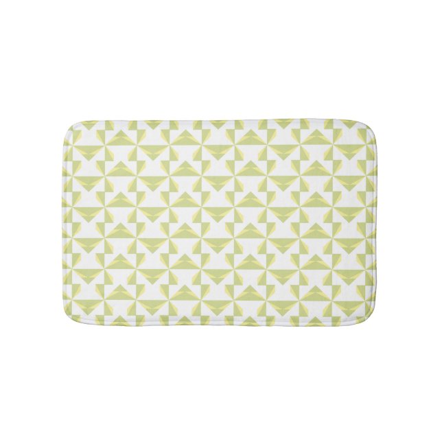 Sage Pinwheels Bath Mat (Front)