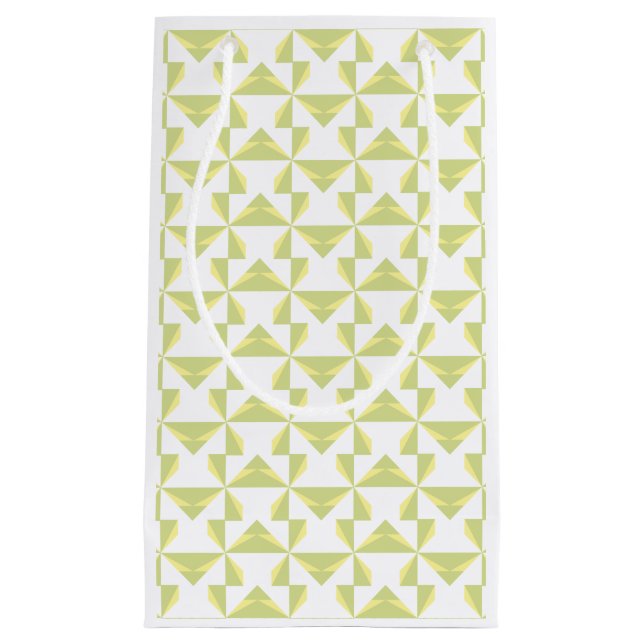 Sage Pinwheels Small Gift Bag (Front)