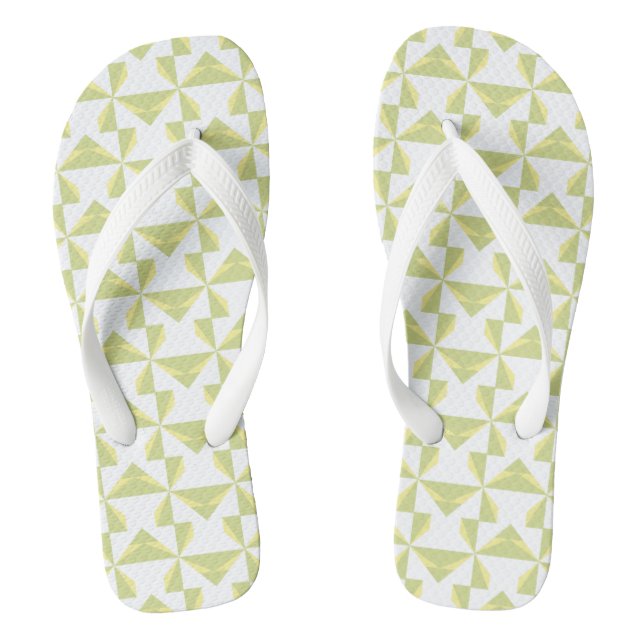 Sage Pinwheels Thongs (Footbed)