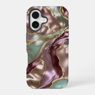 Sage Rose Gold Marble Phone Case Luxury