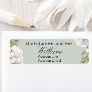Sage Save The Date Custom Name Return Address Label