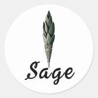 Sage Smudge Protection Vintage Apothecary Label