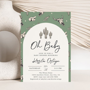 Sage Southwest Baby Shower Invitation
