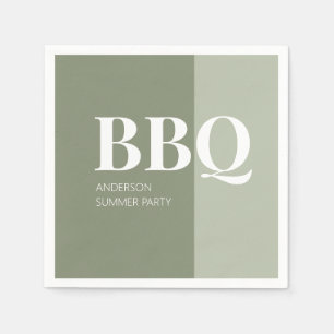 Sage Summer BBQ Party  Napkin