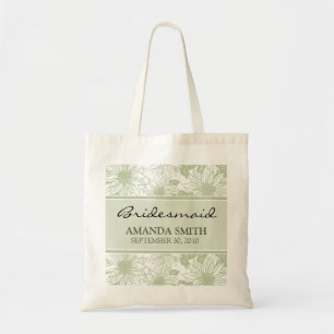 Sage Sunflowers Personalised Wedding Party Bag