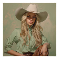 Sage Symphony: Cowgirl Wall Art