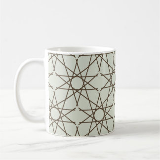 Sage Umber Geometry Coffee Mug