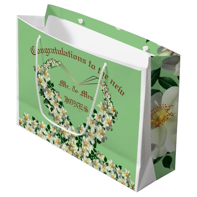 Sage - Wedding Gift Bag (Front Angled)