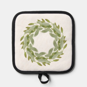 SAGE WREATH Pot Holder
