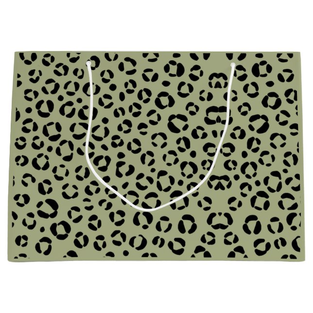 Saged Leopard Large Gift Bag (Front)