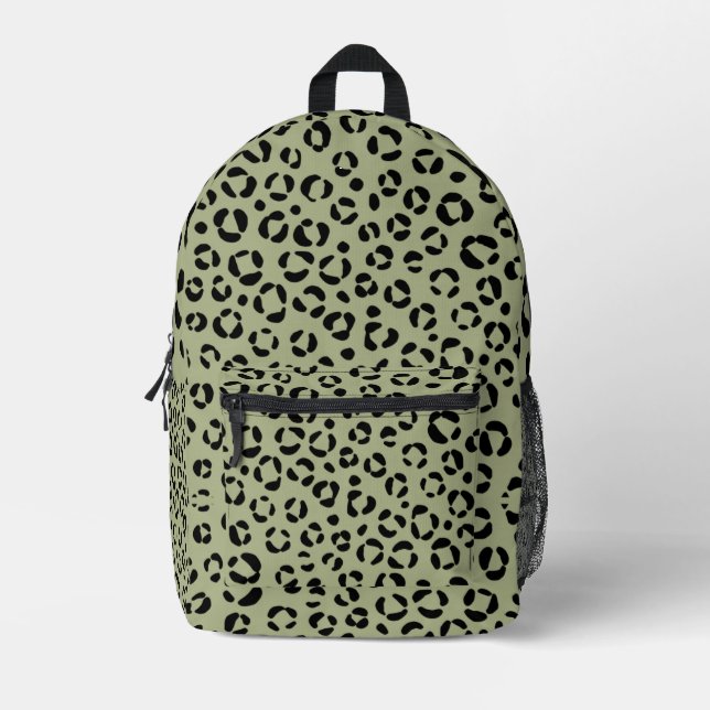 Saged Leopard Printed Backpack (Front)