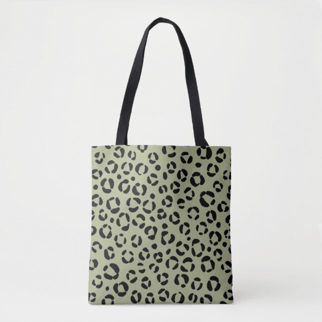 Saged Leopard Tote Bag (Front)