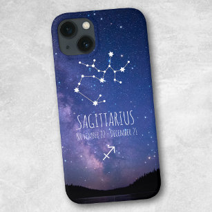 Saggitarius   Personalised Zodiac Constellation iPhone 13 Case