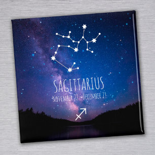 Saggitarius Personalised Zodiac Constellation Magnet