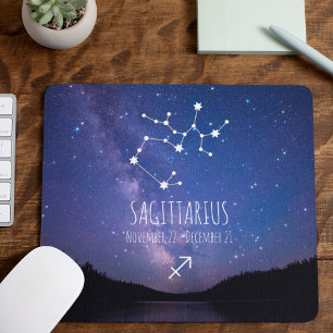 Saggitarius   Personalised Zodiac Constellation Mouse Pad