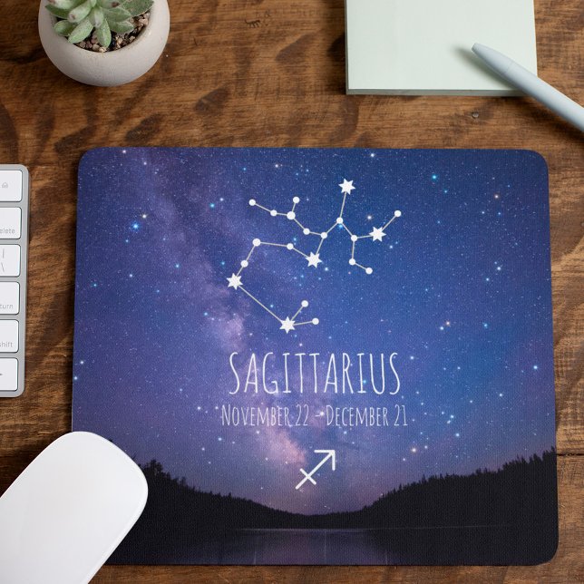 Saggitarius | Personalised Zodiac Constellation Mouse Pad (Creator Uploaded)