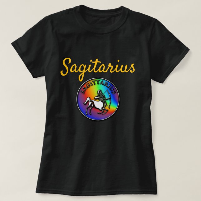 Sagitarius Zodiac T-Shirt (Design Front)