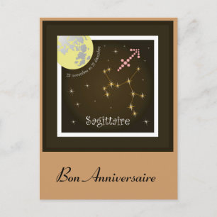 Sagittaire 23 novembre au 21 décembre Postkarte Postcard