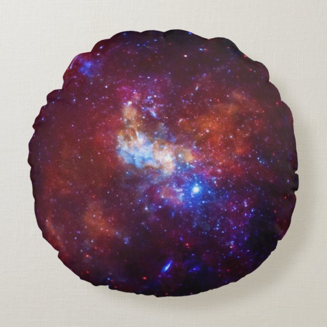 Sagittarius A Milky Way Galaxy Image Round Cushion (Front)