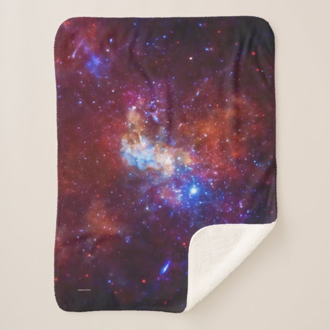 Sagittarius A Milky Way Galaxy Image Sherpa Blanket (Front)