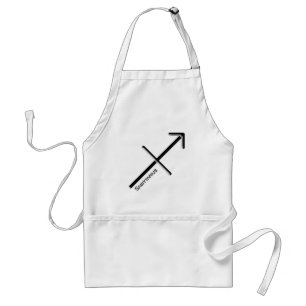 SAGITTARIUS, Abstract Design of the Zodiac Sign,  Standard Apron