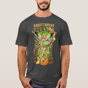 Sagittarius Anime Birthday Fairy Fairies Sagittari T-Shirt