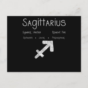 Sagittarius Archer Symbol Astrology Birthday Gift Postcard