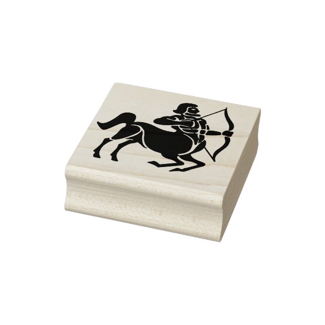 sagittarius archer zodiac art stamp (Stamp)