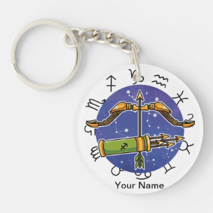 Sagittarius & Aries Acrylic Keychain