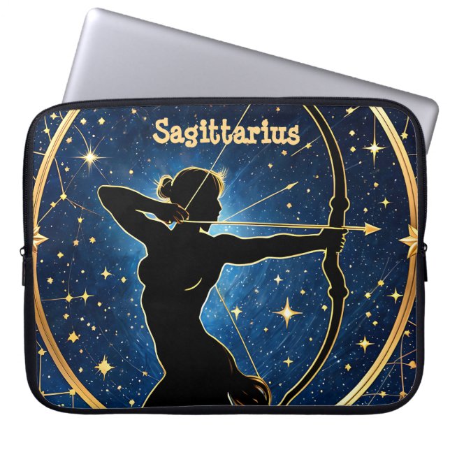 Sagittarius Astrology Laptop Sleeve (Front)