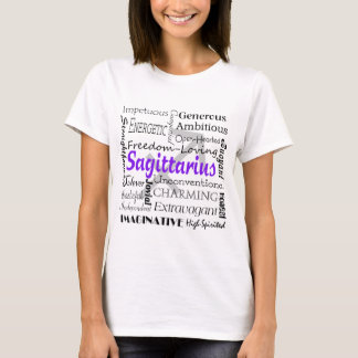 Sagittarius Astrology Zodiac Horoscope Collage T-Shirt
