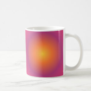 Sagittarius Aura Gradient Zodiac, Purple Yellow Coffee Mug