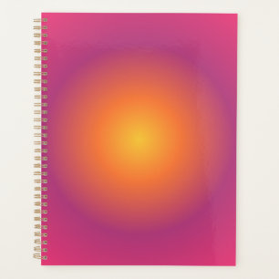 Sagittarius Aura Gradient Zodiac, Purple Yellow  Planner