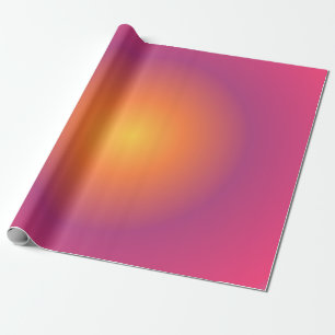 Sagittarius Aura Gradient Zodiac, Purple Yellow  Wrapping Paper